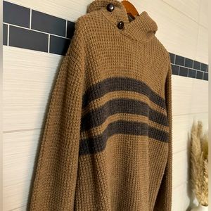 Polo denim wool hoodie